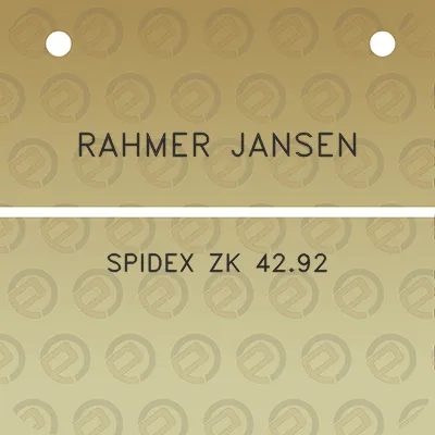 rahmer-jansen-spidex-zk-4292