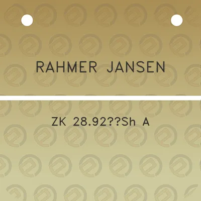 rahmer-jansen-zk-2892sh-a