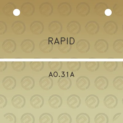 rapid-ao31a