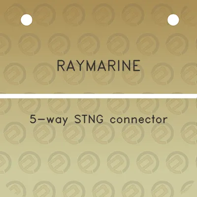 raymarine-5-way-stng-connector