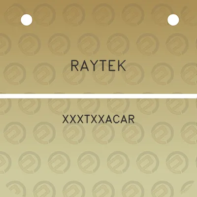 raytek-xxxtxxacar