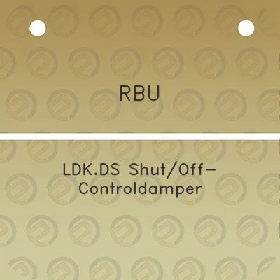 rbu-ldkds-shutoff-controldamper