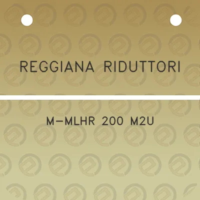 reggiana-riduttori-m-mlhr-200-m2u