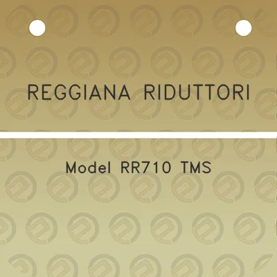 reggiana-riduttori-model-rr710-tms