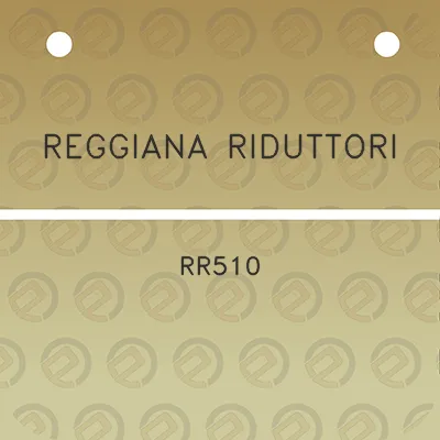 reggiana-riduttori-rr510