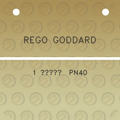 rego-goddard-1-12-pn40