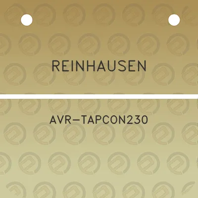 reinhausen-avr-tapcon230