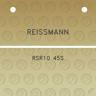 reissmann-rsr10-45s