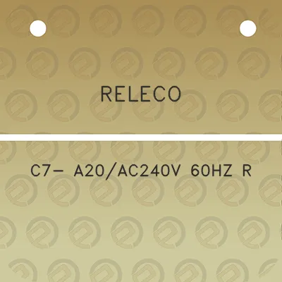 releco-c7-a20ac240v-60hz-r