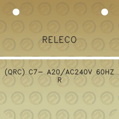 releco-qrc-c7-a20ac240v-60hz-r