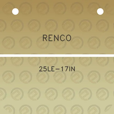 renco-25le-17in