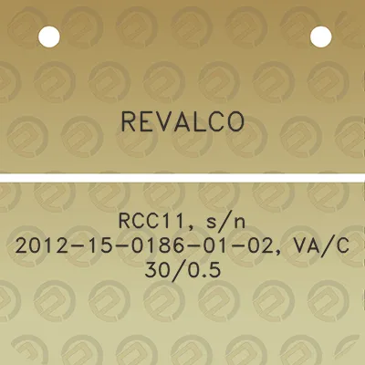 revalco-rcc11-sn-2012-15-0186-01-02-vac-3005