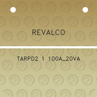 revalco-tarpd2-1-100a_20va