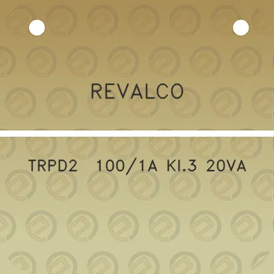 revalco-trpd2-1001a-kl3-20va