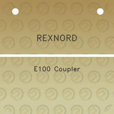 rexnord-e100-coupler