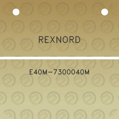 rexnord-e40m-7300040m