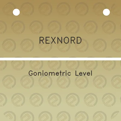 rexnord-goniometric-level