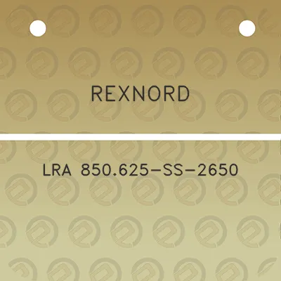 rexnord-lra-850625-ss-2650