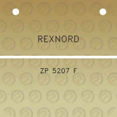 rexnord-zp-5207-f