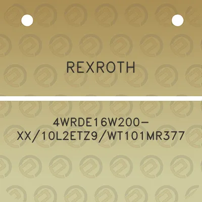 rexroth-4wrde16w200-xx10l2etz9wt101mr377