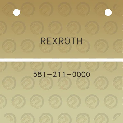 rexroth-581-211-0000