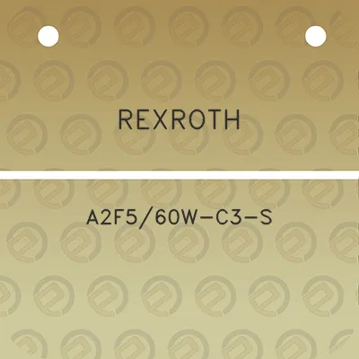 rexroth-a2f560w-c3-s