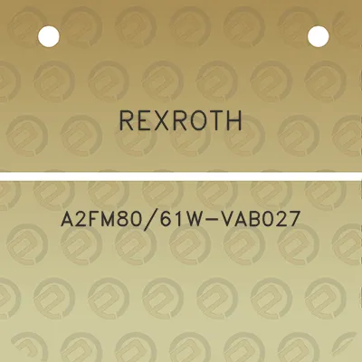 rexroth-a2fm8061w-vab027