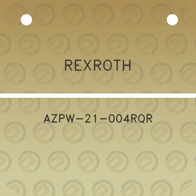 rexroth-azpw-21-004rqr