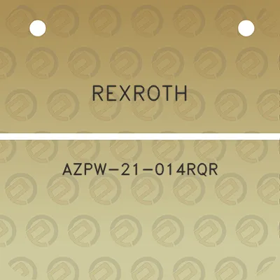 rexroth-azpw-21-014rqr