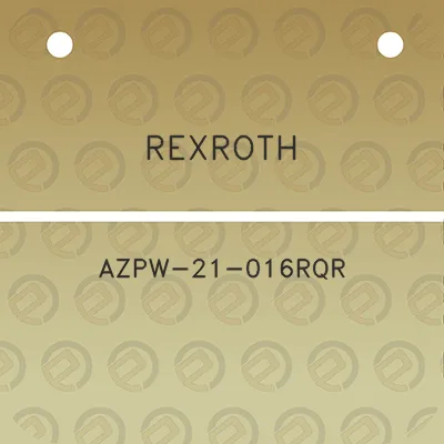 rexroth-azpw-21-016rqr