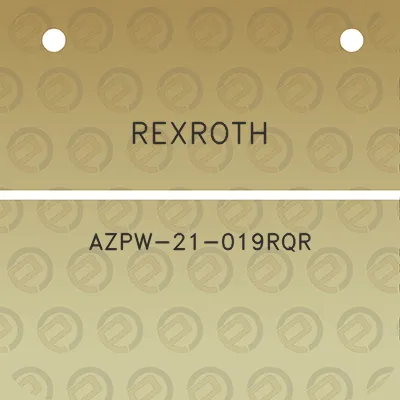 rexroth-azpw-21-019rqr