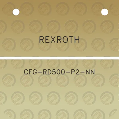 rexroth-cfg-rd500-p2-nn