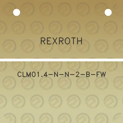 rexroth-clm014-n-n-2-b-fw