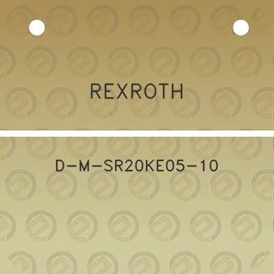 rexroth-d-m-sr20ke05-10