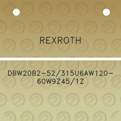 rexroth-dbw20b2-52315u6aw120-60w9z451z