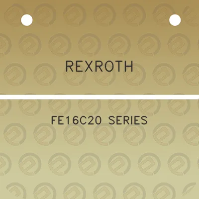 rexroth-fe16c20-series