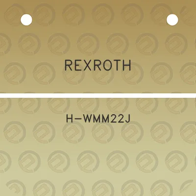 rexroth-h-wmm22j