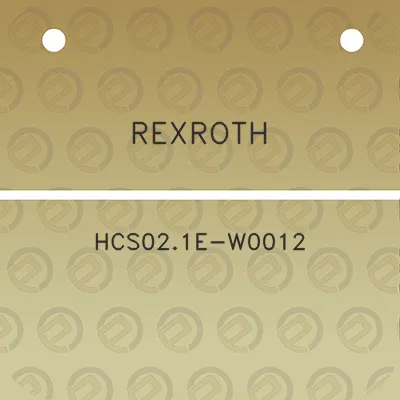 rexroth-hcs021e-w0012