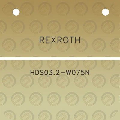 rexroth-hds032-w075n