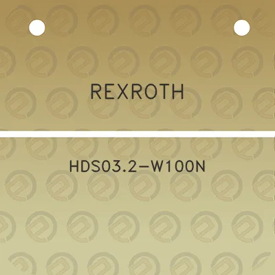 rexroth-hds032-w100n