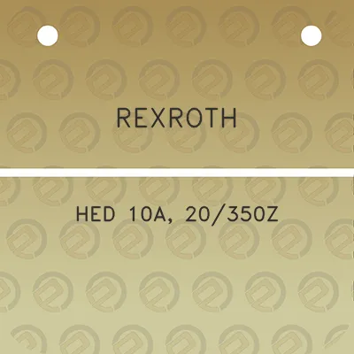 rexroth-hed-10a-20350z