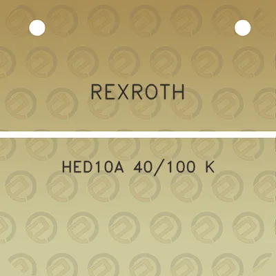 rexroth-hed10a-40100-k