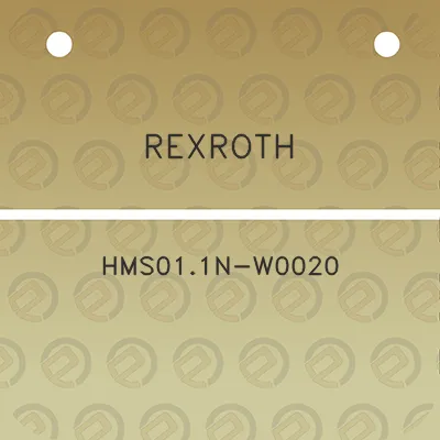 rexroth-hms011n-w0020