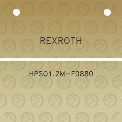 rexroth-hpso12m-f0880