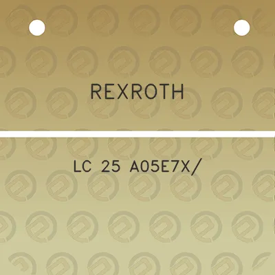 rexroth-lc-25-a05e7x