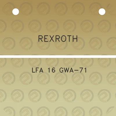 rexroth-lfa-16-gwa-71