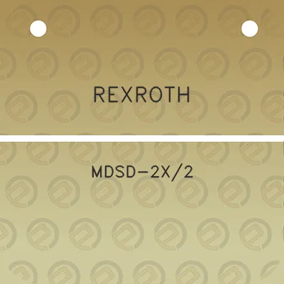 rexroth-mdsd-2x2