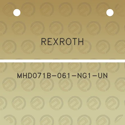 rexroth-mhd071b-061-ng1-un