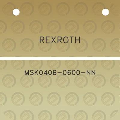 rexroth-msk040b-0600-nn