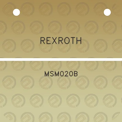 rexroth-msm020b